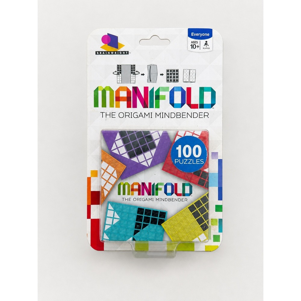 Brainwright Manifold The Origami Mindbender 100 Paper Puzzles Logic Game New
